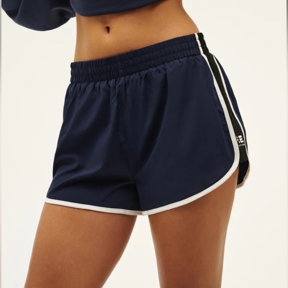 P.E Nation Running Shorts Built in Brief Athletic Shorts in Black White Size 2XL